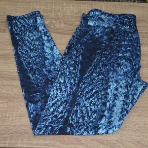 Energie Blue Textured Women's Jeggings